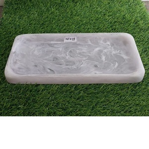 La bandeja para servir Chocolate de moda más Popular con textura de mármol, bandeja de exhibición de fechas dulces para Ramadán Eid, platos de Decoración de mesa - Product Image 5