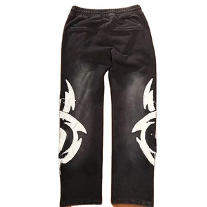Conjunto de Sudadera con Capucha y Pantalones Deportivos de Algodón 100% con Lavado Ácido, Estilo Vintage para Hombre - Product Image 3