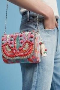 Usando bordado bolsos únicos mejor estilo bohemio bordado trabajo mano embrague monederos diseño elegante forro perla boda fiesta - Product Image 3