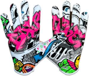 Gants de football américain professionnel de haute qualité pour enfants et adultes vente chaude usine Logo personnalisé respirant Design personnalisé - Product Image 2