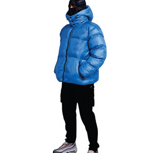 2025 chaud hiver hommes bouffantes vestes personnalisées OEM en gros nouvelle veste bouffante imprimé hommes rembourré bulle doudoune veste - Product Image 3