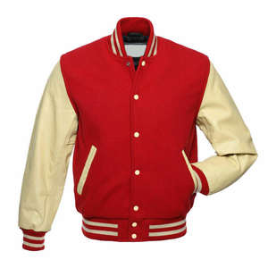 Venta al por mayor en blanco a granel liso Unisex hombres mujeres Universidad Varsity chaqueta de Invierno Polar béisbol Letterman chaquetas de invierno - Product Image 6