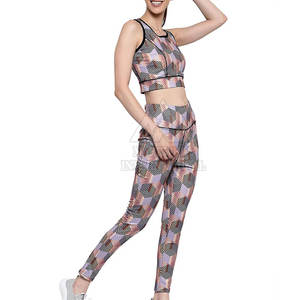 Último diseño hecho a medida mujeres Yoga conjunto sin costuras transpirable gran oferta ropa informal mujeres Yoga conjunto - Product Image 2