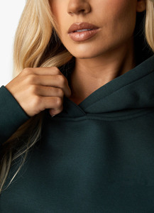 Sweat à capuche en polaire de coton et polyester imprimé sur mesure pour femmes et unisexe, coupe-vent, respirant, fabriqué au Pakistan - Product Image 4