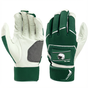 Gants de frappe de baseball en cuir synthétique en gros, flexibilité maximale, design imprimé personnalisé, logo propre, gants de frappe de softball - Product Image 6