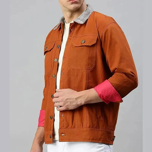 Meilleur Prix OEM Hommes Conception Personnalisée Couleur Denim 100% Coton Jean Vestes pour Hommes Du Pakistan Bonne Qualité Direct Usine - Product Image 2