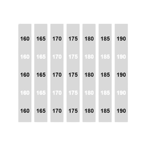 <span class=keywords><strong>Etichette</strong></span> <span class=keywords><strong>Adesive</strong></span> <span class=keywords><strong>Trasparenti</strong></span> Personalizzate per Taglie di Abbigliamento, Biodegradabili, Formato Europeo, in Rotolo - Product Image 2
