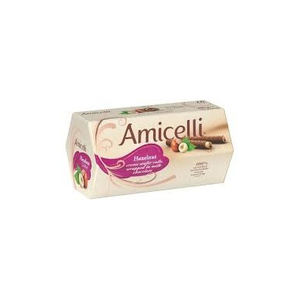 Rouleaux au chocolat et aux noisettes Amicelli Rouleaux de gaufrettes fourrés à la crème recouverts de chocolat lisse, 125g - Product Image 6