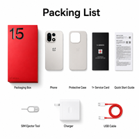 Nouveau smartphone OnePlus 15 5G Global, processeur Quad Core Snapdragon 8 Elite Gen5, écran 6,7 pouces, 16 Go + 1 To, batterie 7300 mAh, SuperVOOC 120 W, 165 Hz, 1,5 K