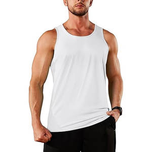 Camiseta sin mangas de entrenamiento Muscle Summer Blank para hombre, Camiseta deportiva sin mangas - Product Image 1