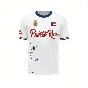 Maglia da Calcio Personalizzata di Porto Rico con Bandiera Boricua, Nome e Numero - Product Image 3