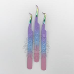 Pince à cils personnalisée de haute qualité poignée papillon pointue caractéristiques écologiques durables Logo privé personnalisable - Product Image 6