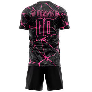 Latest Model Sublimation Soccer Uniforms With Custom Logo Full Sublimation Men Soccer Wear Uniforms In Low MOQ Anti Becterial - Product Image 3