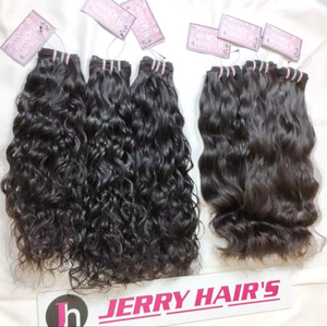 Top 1 faisceaux de cheveux indiens de vague d'eau océanique naturelle de haute qualité 100% cheveux bruts non transformés pas d'emmêlement pas de perte pas d'étirement - Product Image 6