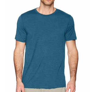 Camisetas de Cuello Redondo para Hombre, 100% Lana Merino, Personalizadas al por Mayor, Secado Rápido, Transpirables, para Actividades al Aire Libre de Verano - Product Image 3