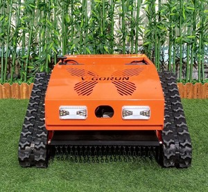 Tondeuse à gazon VIGORUN à essence télécommandée 48V autotractée à lame rotative avec fonction mulching, qualité professionnelle, orange - Product Image 1