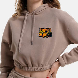 ชุดเซ็ต 2 ชิ้น เสื้อครอปซิปและกางเกงขายาวผ้าฝ้ายคุณภาพสูง 100% สำหรับผู้หญิง สไตล์สตรีทแวร์ รับสกรีนโลโก้ ขายส่งแฟชั่น - Product Image 3