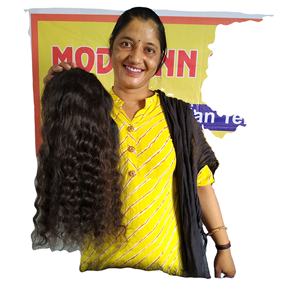 Extensions de cheveux humains de temple de trame de génie de faisceau bouclé vierge naturel vierge non transformé en gros brut - Product Image 3