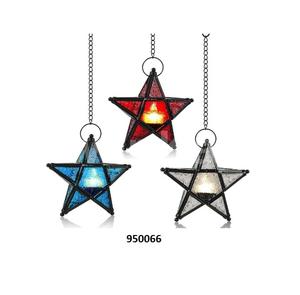 Lanterne à bougie carrée multi-verres en métal argenté antique faite à la main pour la décoration de Noël à la maison - Product Image 5