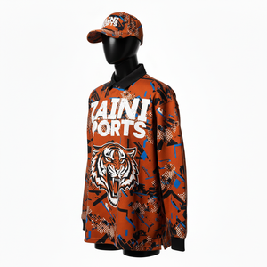 Maillot de rugby premium pour homme, tissu doux en polyester et élasthanne, 220 GSM, marron et noir, sublimation intégrale, logo personnalisé, évacuation de l'humidité - Product Image 4