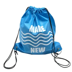 Wholesale Cheap custom logo non woven drawstring bag for travel drawstring bag