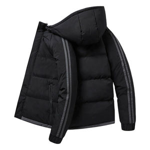 Chaqueta de Invierno Acolchada para Hombre, Talla Grande, de Alta Calidad, con Capucha, Mangas Largas, Tela Personalizada, Ropa de Exterior Cálida, Venta al Por Mayor, OEM - Product Image 4
