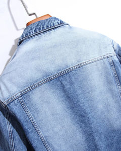 Vestes pour hommes vente en gros de vestes en jean pour hommes vestes en jean coupe ajustée respirante confortable taille plus accepte le service OEM - Product Image 3