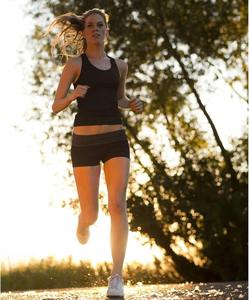 Débardeur court décontracté en tricot de coton/élasthanne pour femme, col rond, imprimé sérigraphié, anti-boulochage, 220g, haut de sport - Product Image 2