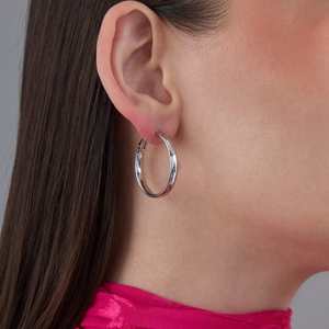 Pendientes Modernos 186391, Estilos de Aro y Huggie con Diamantes y Perlas como Piedras Principales - Product Image 2