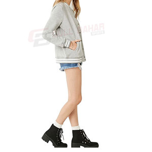 Chaqueta Varsity Elegante para Mujer con Bolsillos Delanteros, Diseño de Color en Contraste, Tejido Transpirable, Estilo Urbano - Product Image 6