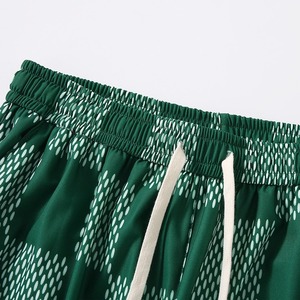 Survêtements d'été en coton respirant Hommes Plus Size xl large Summer Sets Casual Fashion Plaid T-shirts Shorts Suits Male unisex - Product Image 5