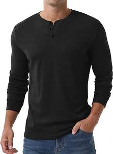 Camiseta de Manga Larga con Cuello Alto de Franela de Alta Calidad, Color Personalizado, Spandex/Poliéster, Temporada de Invierno, Servicio OEM, MOQ Bajo - Product Image 3