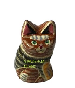 Décoration de Pâques faite à la main, poupée de chat de Pâques faite à la main, poupée de Pâques écologique - Product Image 6
