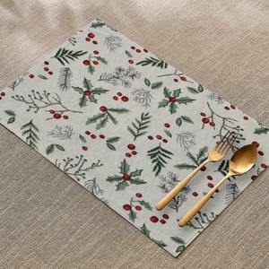 Set de table jacquard Holiday Greens - Lavable en machine, usage quotidien - Product Image 6