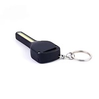 Lampe torche LED COB portable, corps en ABS, mousqueton, porte-clés magnétique, lampe suspendue pour sac à dos, équipement de randonnée nocturne, camping, CR2032