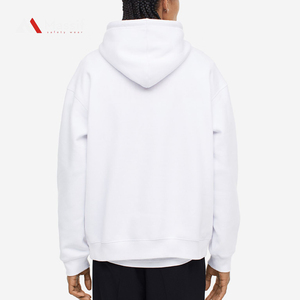 OEM Sudadera con capucha destruida con mangas largas bolsillo canguro impreso logotipo liso teñido poliéster/tela de algodón para otoño estilo de gran tamaño - Product Image 4