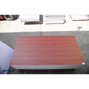 Tablero de espuma de PVC de alta densidad Pitech 0,5-0,6g/cm3 Gabinete de baño de grano de madera roja Hojas de plástico laminadas para grabado - Product Image 1