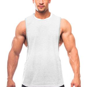 Camiseta Deportiva de Verano para Hombre, de Alta Calidad, sin Mangas, para Gimnasio, de Algodón y Poliéster, de Secado Rápido, Personalizable - Product Image 5