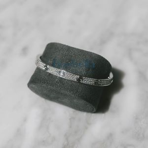 Fine Hip Hop Jewelry 8mm Gold Plated 925 Sterling Silver VVS Moissanite Diamond Iced Out Band Bracelet <b>for</b> <b>Men</b> - Product Image 3