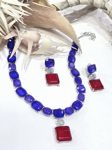 Ensemble de collier et de boucles d'oreilles en laiton et zircon de luxe pour femmes et filles, bijoux pour mariage et fête - Product Image 3