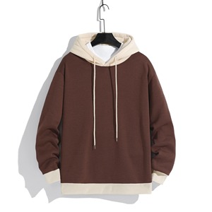 Vente en gros Sweat à capuche personnalisé Sweat à capuche en polaire légère de couleur unie pour hommes à capuche de sport à capuche à manches longues - Product Image 4