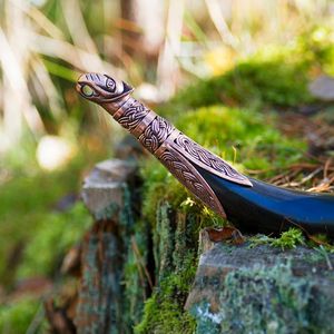 Festive Viking Drinking Horn Handcrafted for Mead and Ale Perfect for <b>Christmas</b> Feasts and Holiday Cheers - Product Image 1