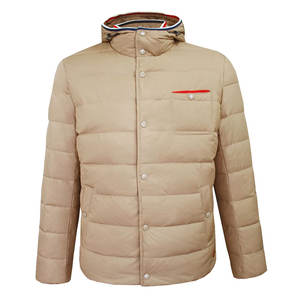 Nueva chaqueta acolchada de moda para hombre, abrigo de invierno cálido personalizado OEM, chaqueta de burbujas con capucha y cremallera, estilo de plumón para exteriores - Product Image 1