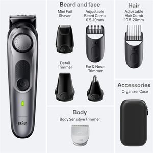 Braun All-in-One Style Kit Serie 7 7410, Recortadora 8 en 1 para Hombre con Recortadora de Barba, Recortadora Corporal para el Cuidado Personal, Resistente al Agua - Product Image 3