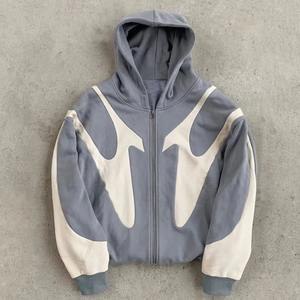 Sweat à capuche personnalisé avec lavage à l'acide pour impression, 100% coton, tricot lourd, veste à capuche - Product Image 3