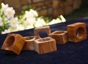 Nouveau moderne meilleure qualité rond de serviette en bois écologique cuisine restaurant maison mariage décor hôtel bureau vaisselle en vrac - Product Image 2