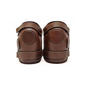Rodilleras de seguridad de protección ecuestre hechas a medida de alta calidad, rodilleras para montar a caballo, calzones blindados con certificación CE, cubierta de cuero - Product Image 1