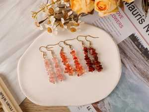 Boho ต่างหูลูกปัดด้วยการออกแบบสีฟ้าครามแอนดี้ cascading Fringe, เครื่องประดับของขวัญที่ไม่ซ้ำกัน - Product Image 3