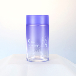 Frascos de Vidro Premium Semi-Transparentes com Gradiente de Cores, à Prova de Cheiro, à Prova de Crianças, Acabamento Fosco, Vazios, Herméticos para Loções e Pó - Product Image 3