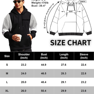 Sudaderas con forro polar activo para hombre, jersey de entrenamiento atlético informal, bolsillo de canguro, estampado Digital de invierno bordado liso - Product Image 6